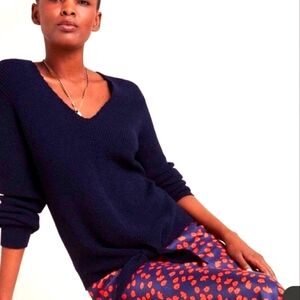 MOTH by Anthropologie  Women's S Ricio Tie Front Sweater